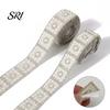 10mm Faux Pearl Trim Rhinestone Ribbon 1 Yard Self Adhesive Decorative Strip Elegant Applique White Accent for Clothing Shoes Phone DIY Crafts 30mm