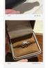 S925 Sterling Silver Heart Letter Adjustable Women's Ring