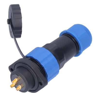 Presa con spina impermeabile IP68 Flangia Connettore di alimentazione aeronautico Adattatore industriale AC380V SP20 3 Pin