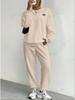 2024 Autumn/Winter Women's Jacquard Long-Sleeve Sweatshirt and Pants Set