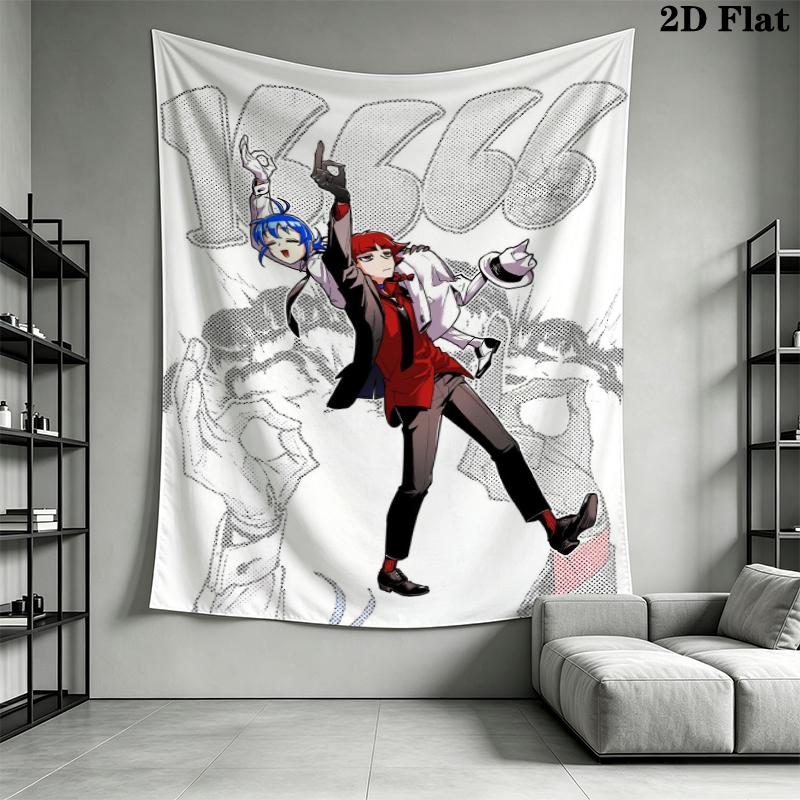 Iruma kun Wall Tapestry Aesthetic Wall Hanging Printed Fabric Blanket Decorative Tapestries for Bedroom Living Room Home Decor
