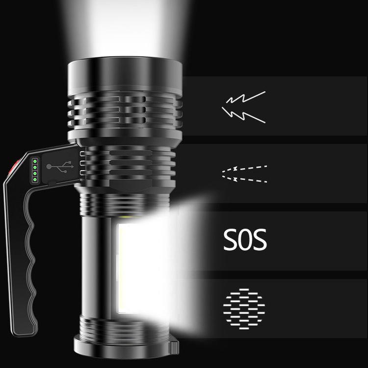 COB Side Lamp of Charging Flashlight Ultra Bright Long-range Outdoor Long Endurance Searchlight Portable Portable Lamp