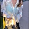 Sunscreen Clothes Diamond Chiffon Women's Summer Thin Long Sleeved Shirt Jacket
