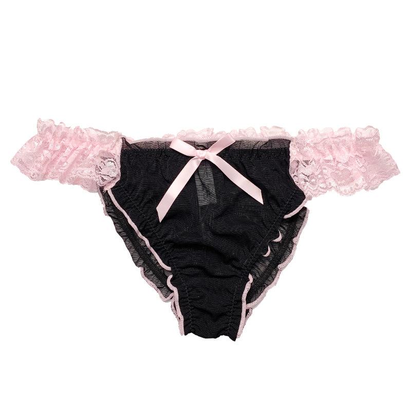 

Сексуальные прозрачные кружевные трусики-треугольники с низкой посадкой One size