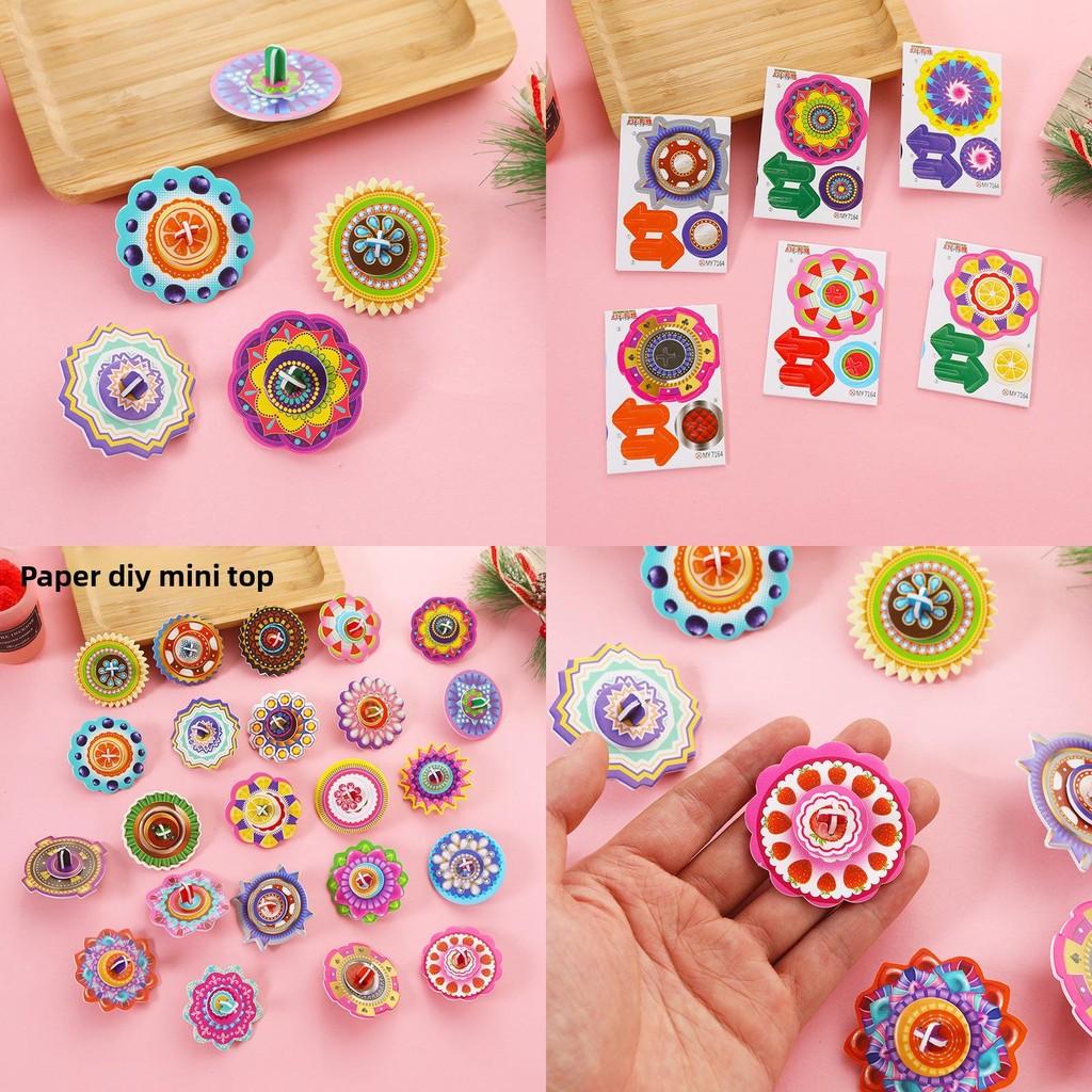 Diy Childrens 3d Puzzle Paper Gyroscope Art Craft Gift For Kids And School Rewards