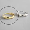 925 Silver Rings For Women Hollow Out Gold Color Temperament Personality Fashion Female Trendy Resizable Opening Rings