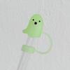 Silicone Ghost Dust Cap for Stanley Halloween Theme Dust-Proof Straw Protector Reusable Straw Cover Water Cup Tumbler Accessory