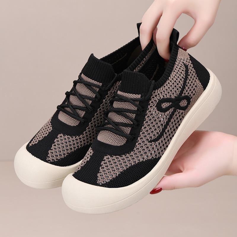 Women‘s Shoes Summer Anti-Slip Wear-Resistant Comfortable Cloth Flat Slip-On Soft-Sole Versatile Casual Single.