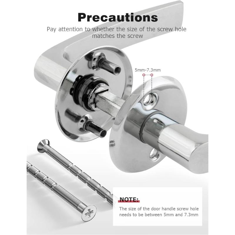4mm 50 Pack Screw Set Door Handle Screws Durable Suitable for Cabinets & Drawers