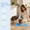 Soft Anti Slip Silicone Pet Food Mat Spill Proof Feeding Mat Convenient Cat Bowl Mat  Indoor Floor