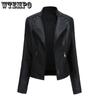Spring and Autumn Women's Leather Jacket Short Jacket Slim Thin Section Leather Jacket Ms. Biker Clothing