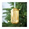 1pc Plastic Christmas Tree Ornaments Square Gemstone Pendant Colorful Snowflake Xmas Hanging Tree Pendants Home Party Decor