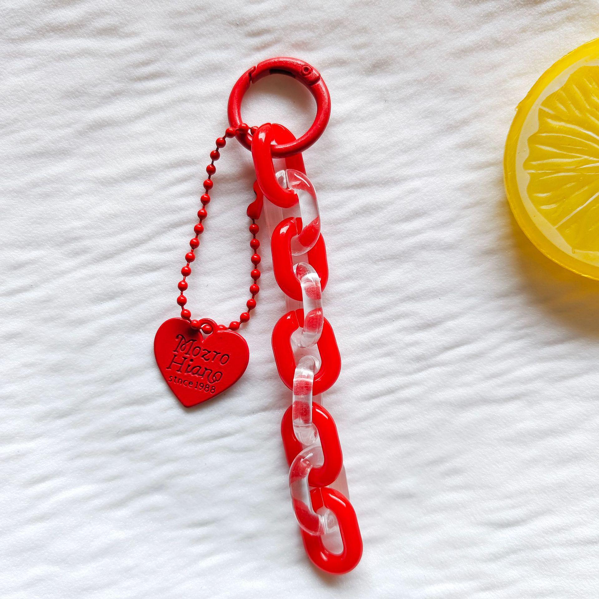 

Красочный акриловый брелок-подвеска в форме сердца – Украшение ручной работы для DIY