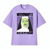 NekroUnisextix Alce in Psycholand Horrorpunk Tshirts for Unisex Fashion Gothic High Street Tshirt 100 Cotton Oversized Cozy T Shirt
