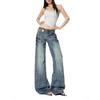 American Women's Spring 2026 Retro Micro-Flare Jeans - Low-Rise, Straight, Loose, Wide-Leg, Slimming.