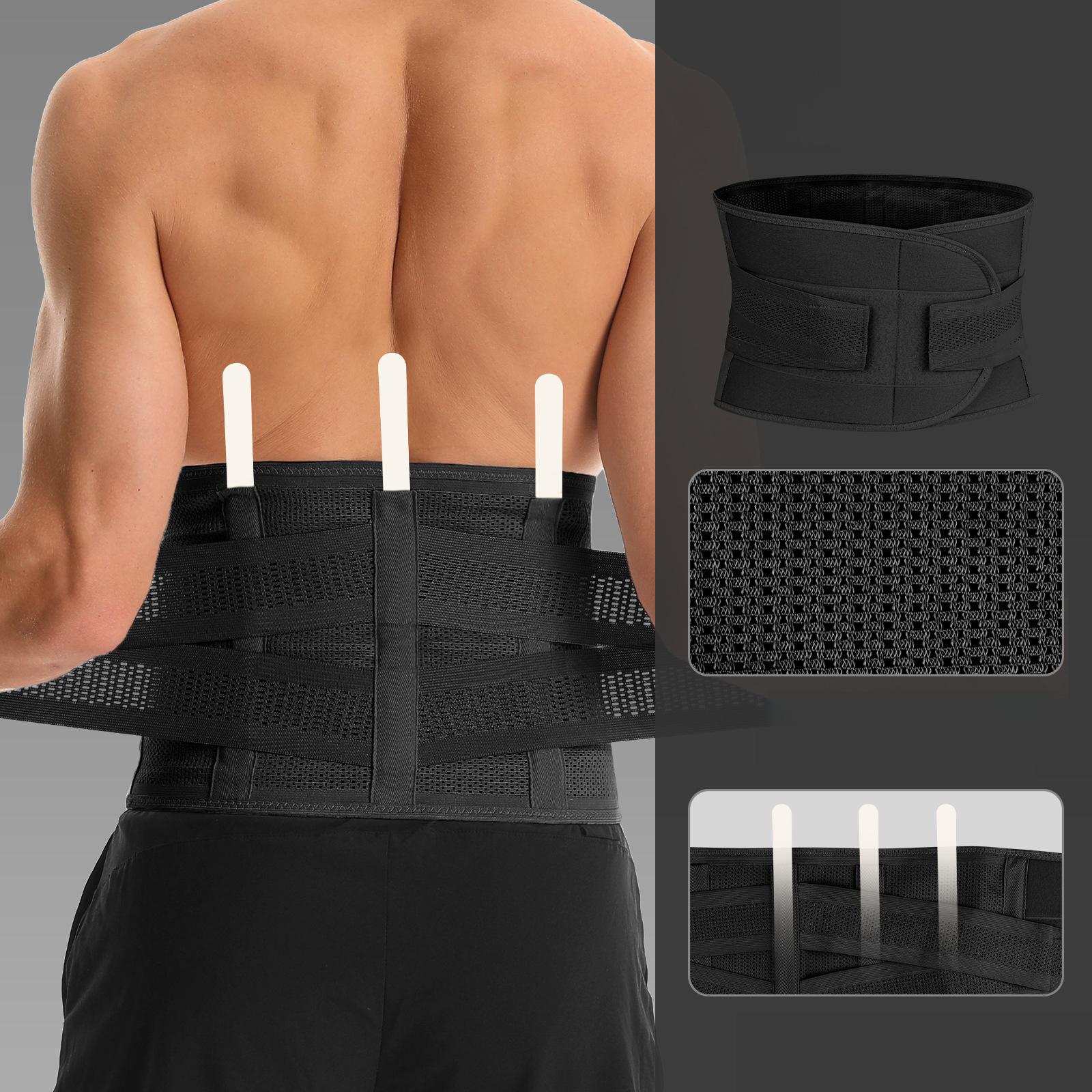 

Universal Adjustable Back Braces Waist Belt Lower Pain Relief Breathable Anti-Skid Spine Lumbar Support Trimmer Fitness XL