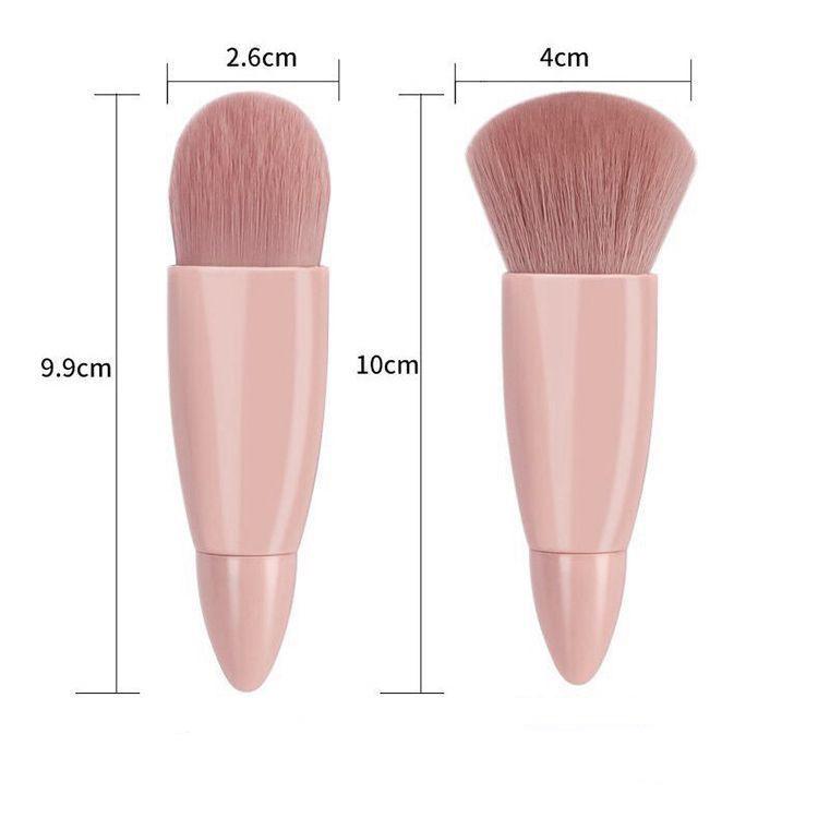 5 Makeup Brush Set Mirror Case Portable Box with Mirror Multi-function Loose Brush Blush Brush Beauty Tool