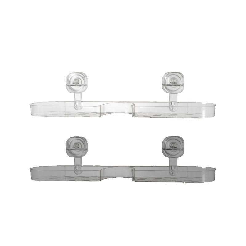 Suction Cup Washbasin Rack Non-drilling Faucet Rack, Toilet Washbasin Mirror Front Storage Rack Wall-mounted