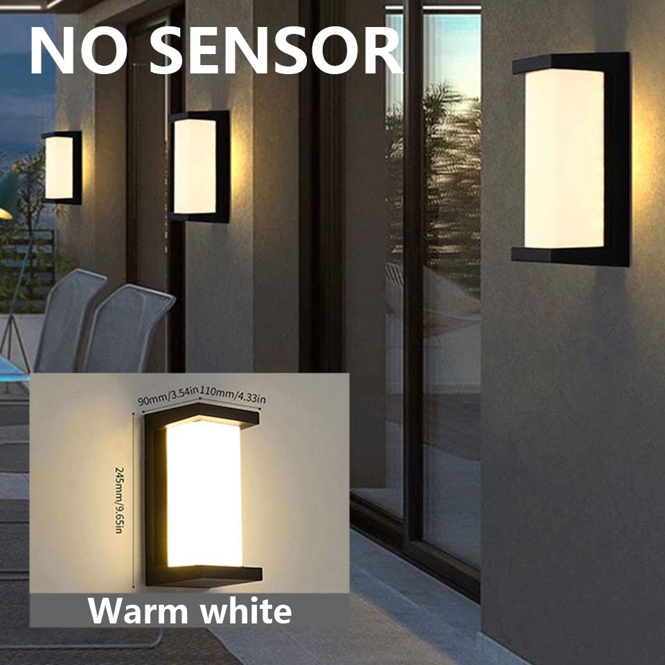 

Настенный светильник с датчиком движения AC85-265V 16W/30W настенный декоративный светодиодный интерьерный винтажный наружный настенный светильник для дома крыльцо уличные светильники 16W