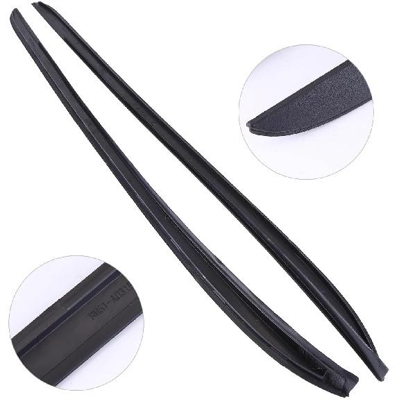 ikasus 2PCS Left & Right Side Windshield A-Pillar Trim Moulding Compatible for Ford Focus 2012-2018 AE8Z5403136A AE8Z5403137B Driver & Passenger Sid