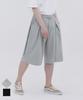 Akeusi 4-Pintuck Wide Maxi Oversized Training Elastic Waist Half Pants Unisex (2 Colors)