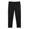 Simple Logo Mid-Waist Drawstring Breathable Versatile Knit Sports Pants Women Bottoms Black AKLVA48-1