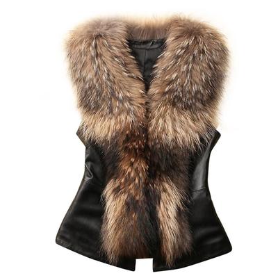 Womens Faux  Vest Jacket Sleeveless Winter Body Warm Coat Waistcoat Gilet