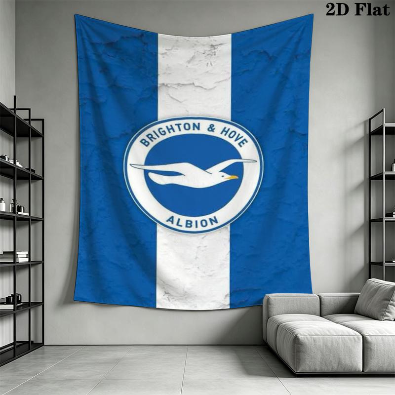 Brighton Wall Tapestry Aesthetic Wall Hanging Printed Fabric Blanket Decorative Tapestries for Bedroom Living Room Home Decor
