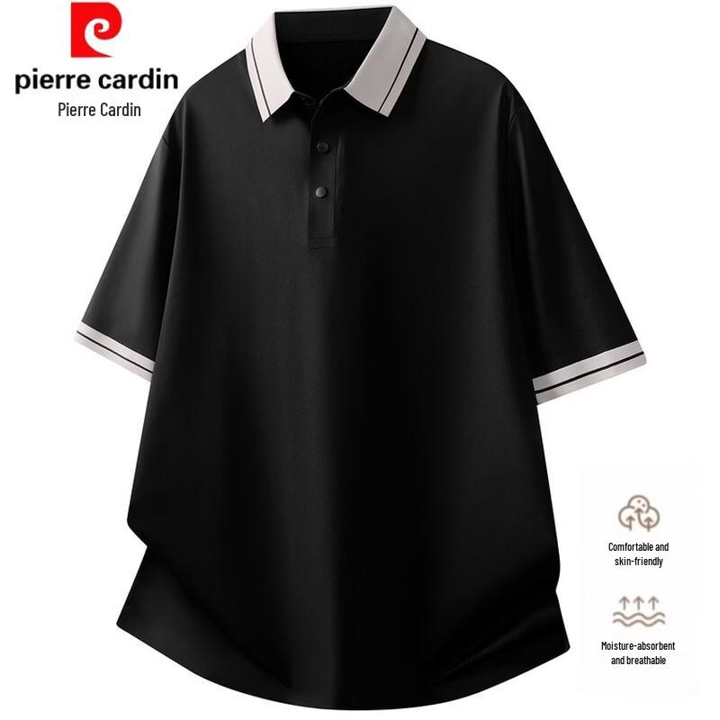 

Pierre Cardin Men s Ice Silk Short Sleeve Polo Shirt 50/L