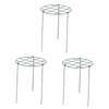 Heavy Duty Iron Plant Support Stakes Grow Through Hoops Rings Garden Plant Protection for Indoor Outdoor