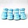 Warm Dog Snow Boots Waterproof Anti-Slip Dog Shoes Small Dog Puppy Cat Winter Fleece Lined Boots Slip-resistant Pet Shoes 4pcs