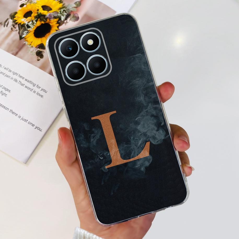 For Honor X6a 4G Case WDY-LX1 WDY-LX2 Transparent Cover Fashion Letters Soft Phone Cases For Honor X6a Plus X 6a HonorX6a Fundas