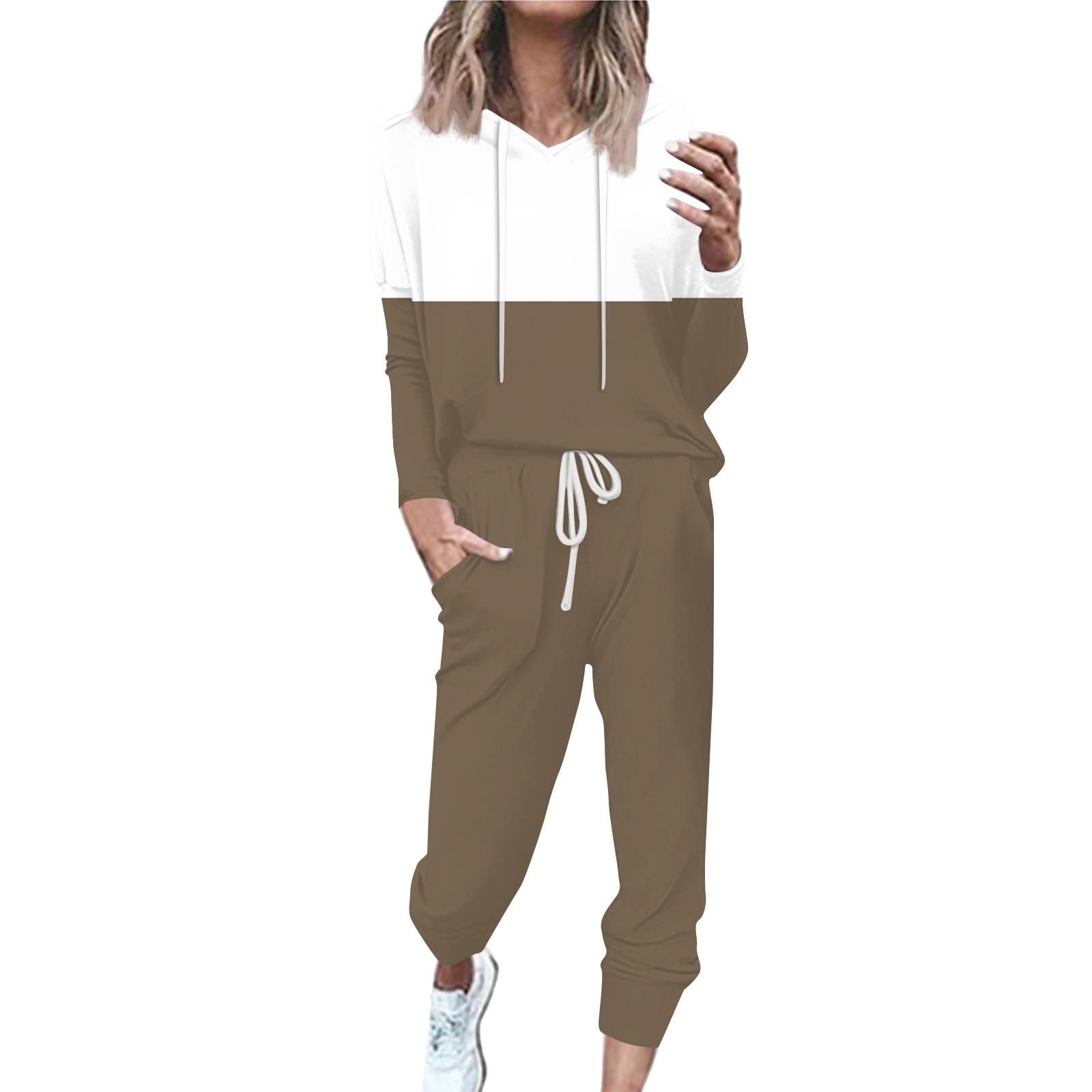 

Женский полосатый спортивный костюм из 2 предметов, удобная толстовка с капюшоном, спортивные штаны для занятий йогой и тренировкой L