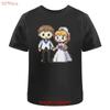 Pixel Art Wedding Couple Cotton T Shirt Ta043946 Vintage Washed Stretched Comfortable Designer Clothes Slightly Fashion