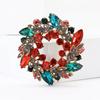 Luxury Rhinestone Bauhinia Wreath Brooches for Women Unisex Plant Pins Event Party Gifts Backpack Decoration Clothes Accessories