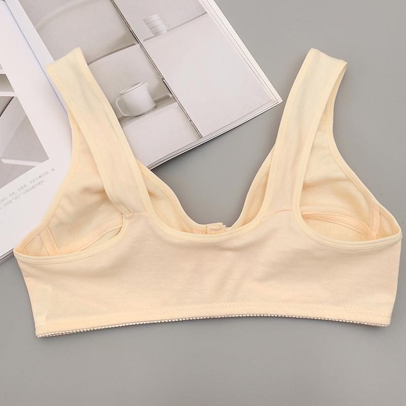 Large Size Front Opening Middle-Aged and Elderly Mother Bras with Front Buckle; No Steel Rings or Sponges.