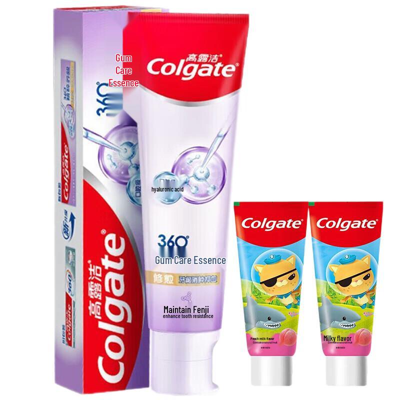 

Colgate Toothpaste 360 Gum Care & Kids Peach Milk Bundle