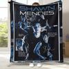 Fashion Shawn Mendes Handwritten Singer Flannel Blanket,Ultra Soft Plush Throw for Home Bedroom Bed Sofa Cover Office Picnic