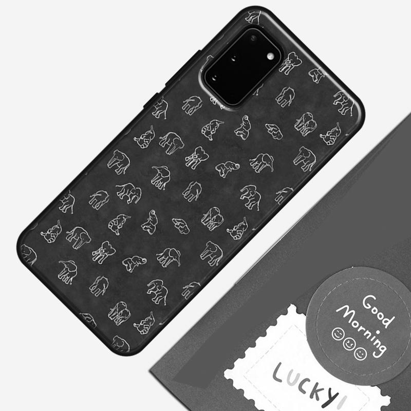 Cute Baby Elephant Phone Case For Samsung Galaxy S25 S26 Ultra S20 S21 S22 S23 S24 Plus S9 S10 S25 FE Cover Shell