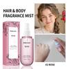 50ml Vanilla Rose Fragrance Spray Hair & Body Fragrance Mist Fresh Long Lasting Fragrance Perfume Travel Size Freshener Spray