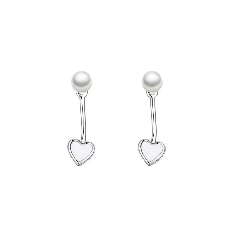 925 Sterling Silver Heart Earrings - Luxury Niche Design for Women