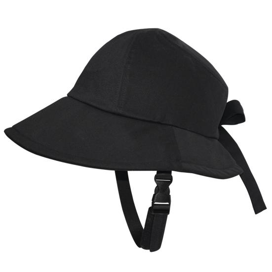 Women's Knot with Sun Hat UV Bow Ponytail Hole Summer Beach
