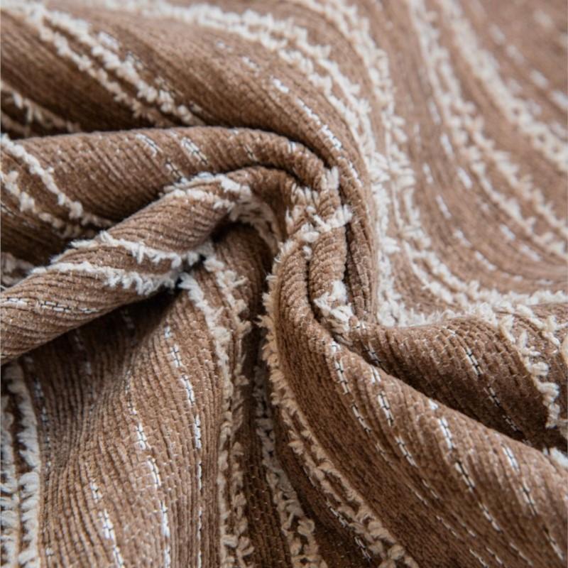 Sügiskodu libisemiskindel triibuline diivanipadi Diivani kattematt Šenill Slipcover Funda diivanimatt