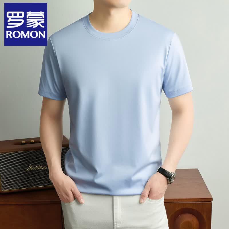 Romons Men s 100% Cotton Round Neck T-Shirt XL