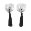 Nipple Stick the Guillotines Women's Adhesive Bra Women's Sexy Tassel Heart-Shaped Sequins Breast Pad Silicone Direct Supply