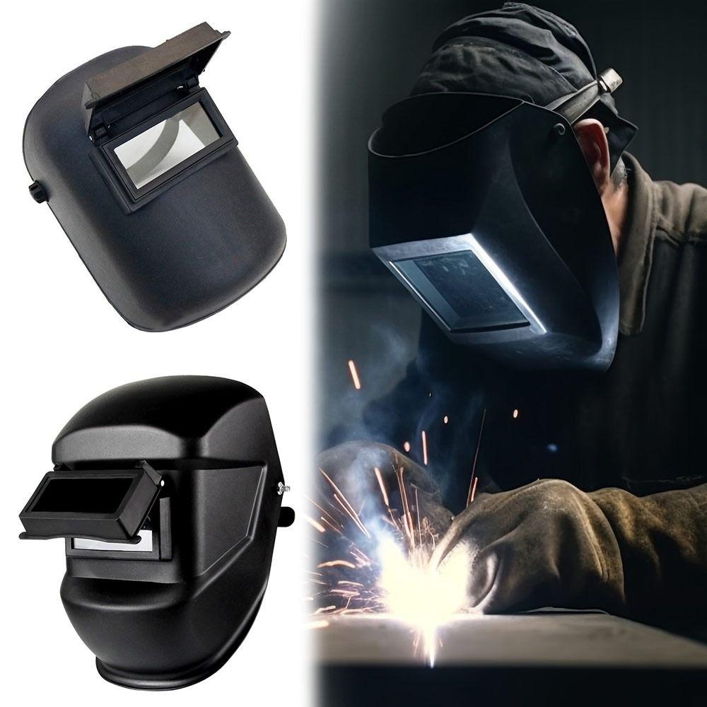 Flip Cover Electric Welding Mask Head-Mounted Welding Mask Portable Protective Mask