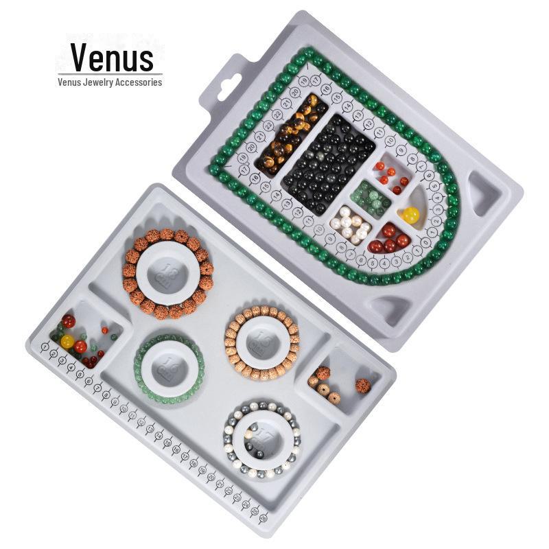 Sortierte Beflockte Schmuck-Präsentations- und Design-Tabletts für DIY-Armbänder und Halsketten