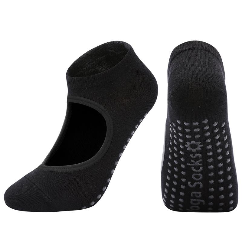 Color EU 35-42 Big Size Women Men Pilates Sock Anti-Slip Breathable Backless Yoga Ballet Dance Sports Grip Socks for 