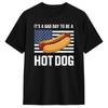 Bad Day To Be A Hot Dog Hot Dog Lover T Shirt Beach Y2k Basic Tshirts 100 Cotton Fashion Tshirt For Unisex Casual Tops