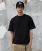 AGOD Back Incision Crop Half T-Shirt [Black]